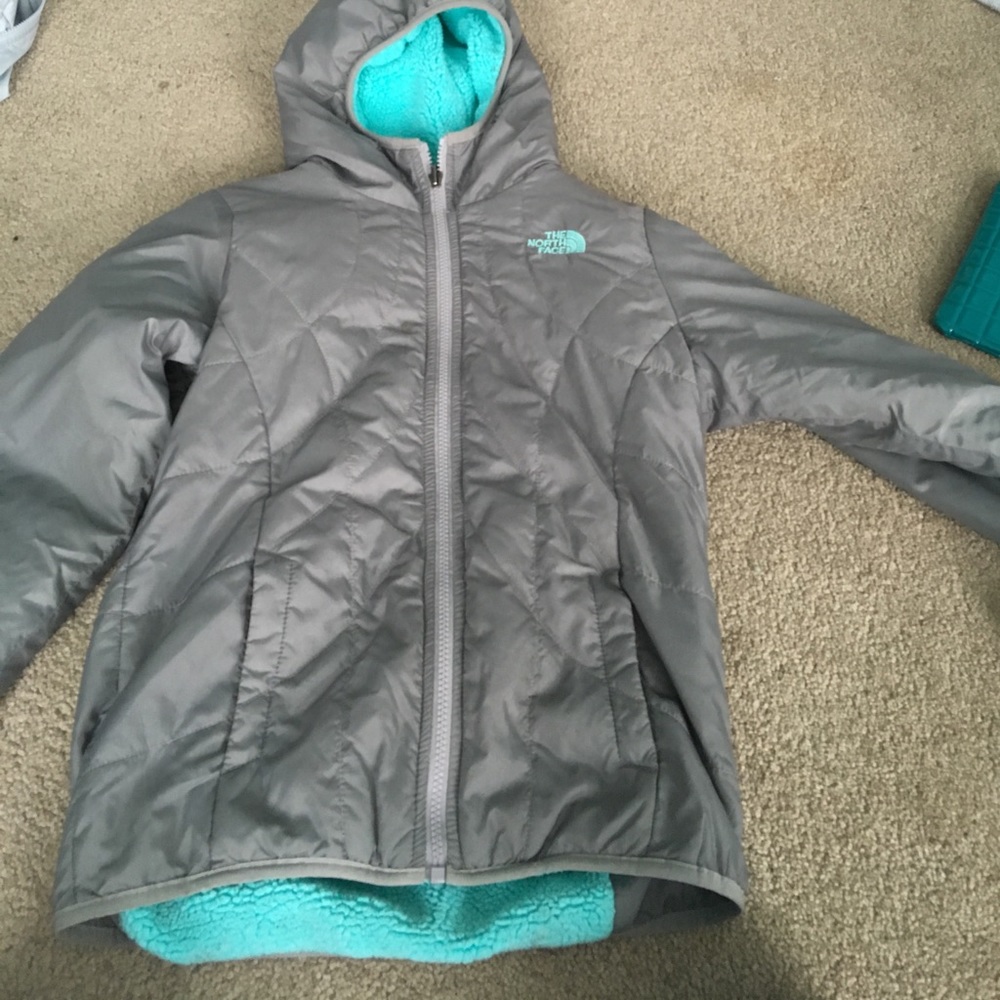 Kids reversible north face