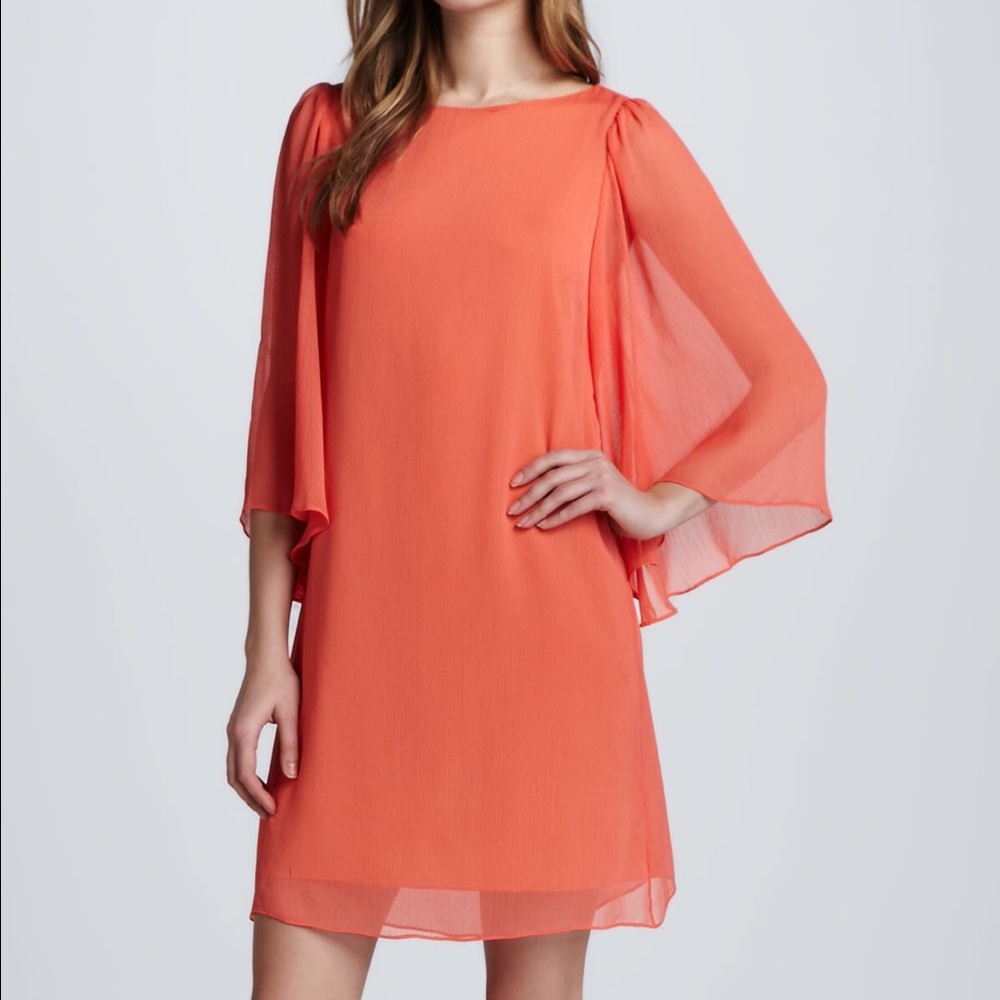 Alice + Olivia salmon party dress