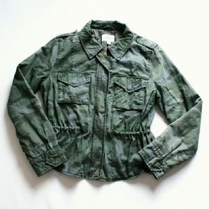 Camo Print Utility Jacket