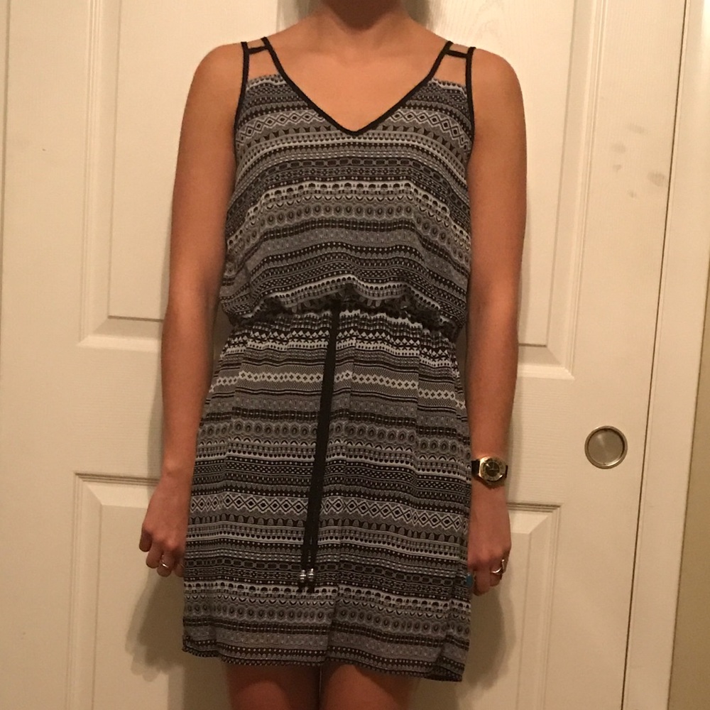 Black and white dress