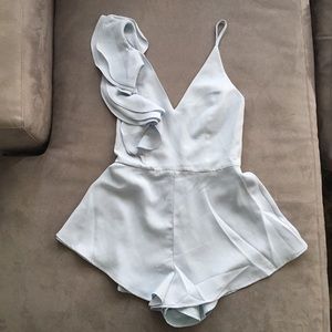 Stylestalker baby blue play suit romper