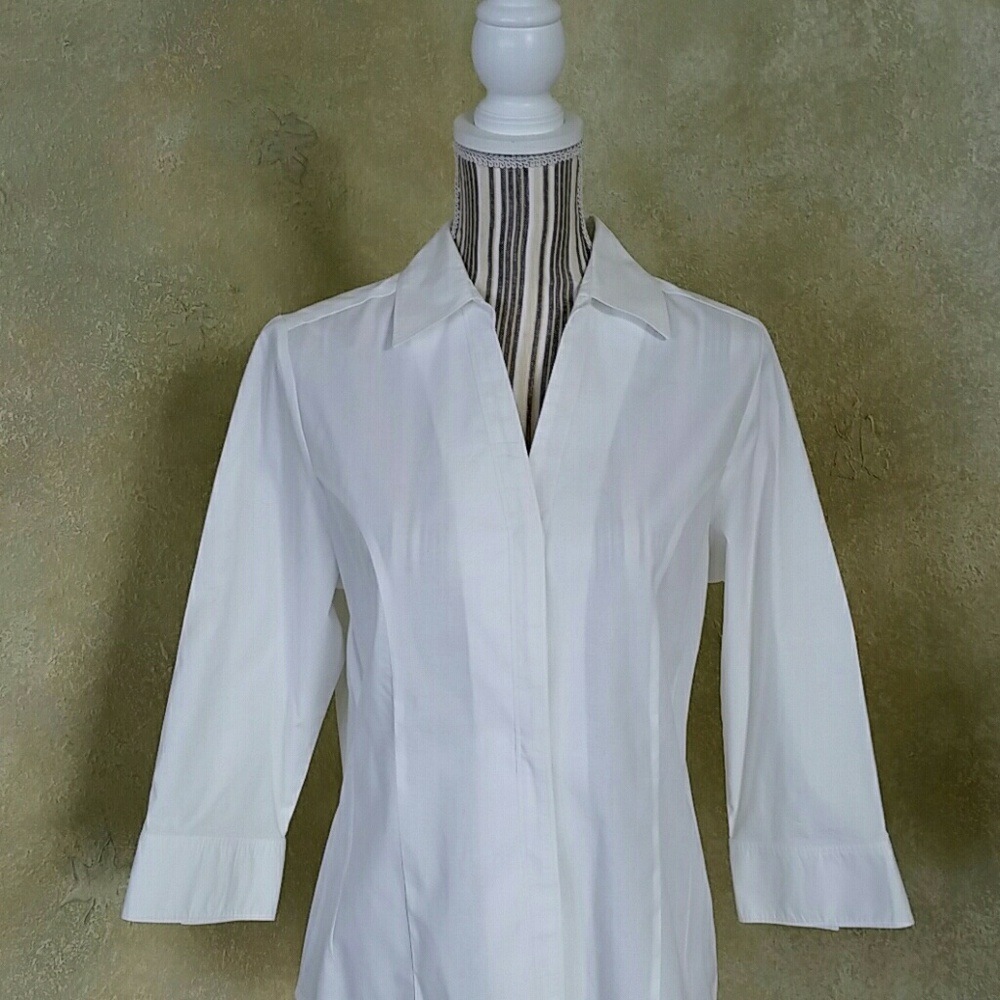 RIDERS INSTANT SLIMMING WHITE BLOUSE