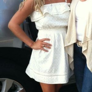 White dress✨gold detail