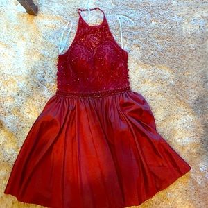Red cocktail Sherri hill dress