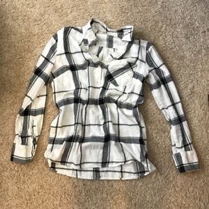 Plaid 1/2 button up
