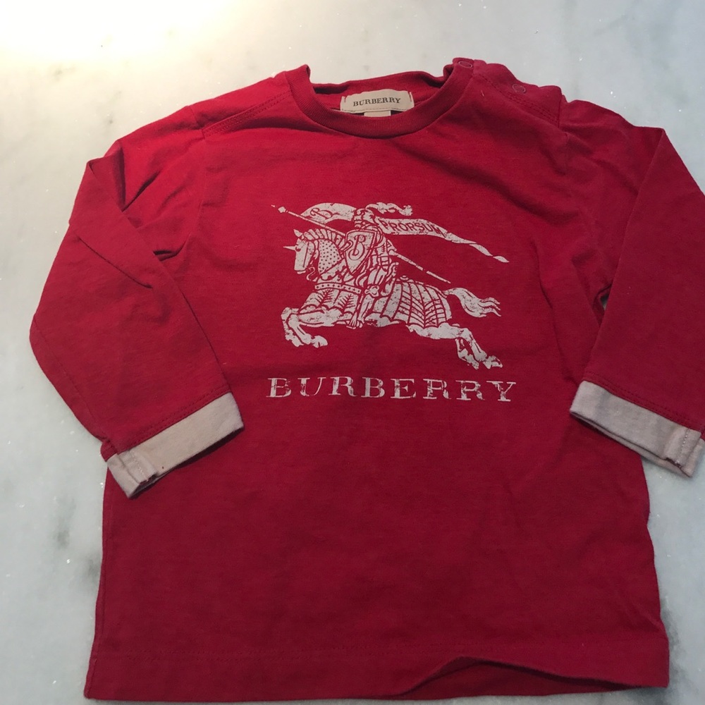 Burberry kids long sleeve tshirt