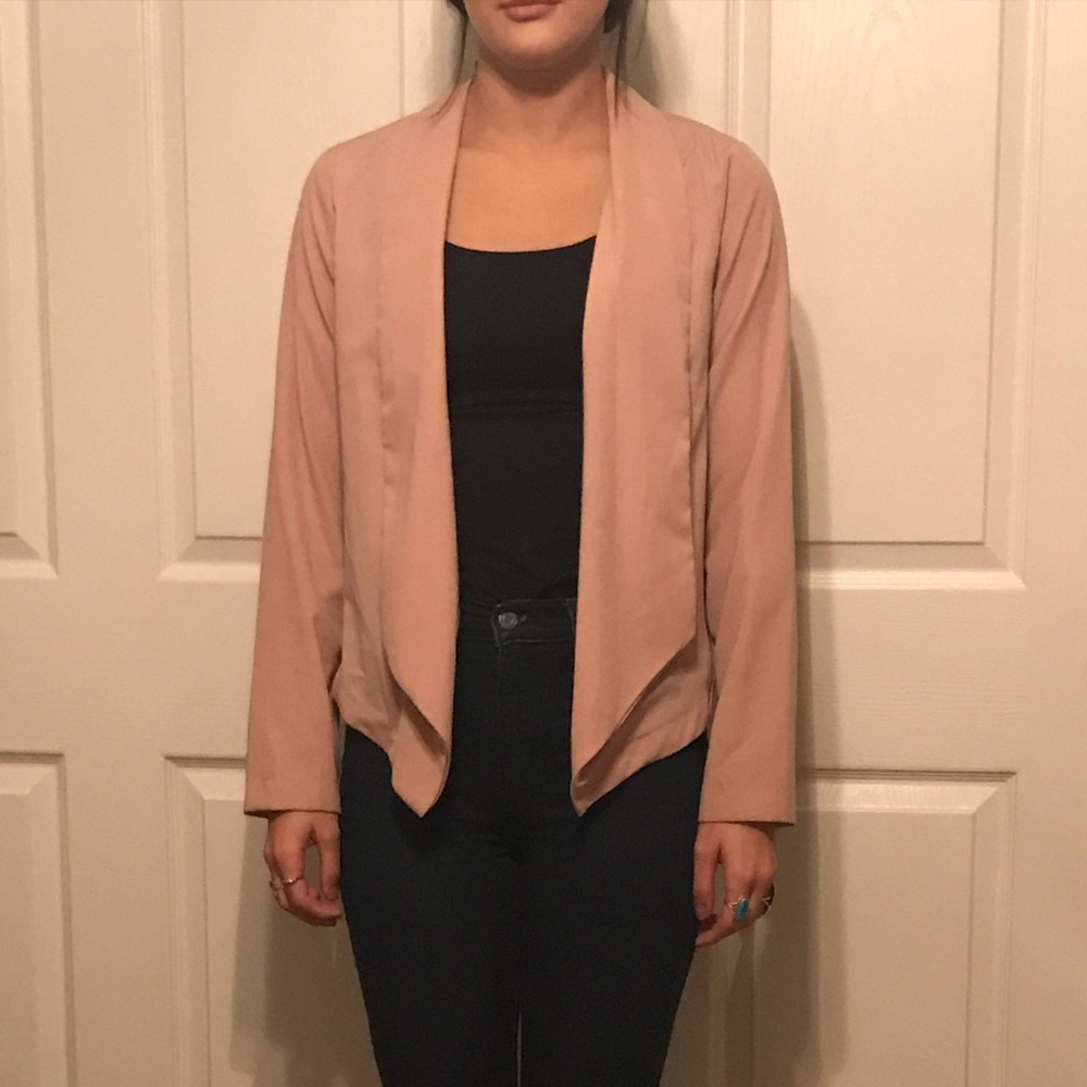 Blush blazer