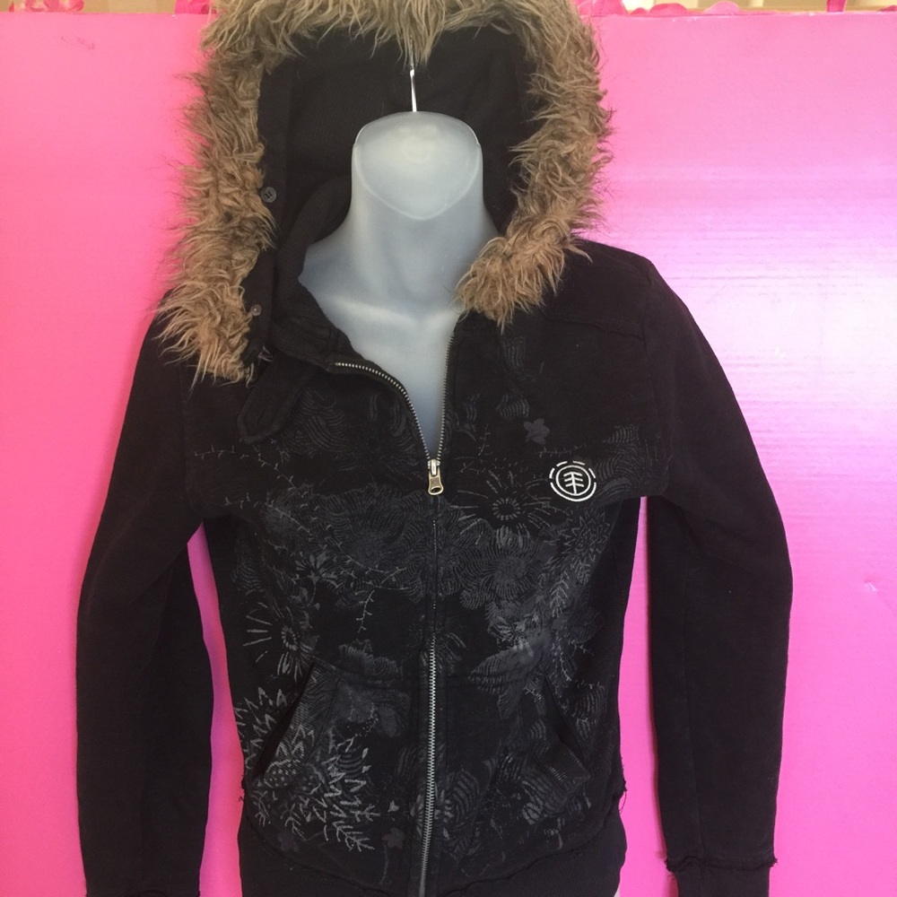 Element Jacket w/ faux fur lined hood.