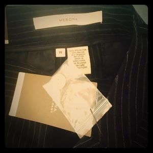 📦NWT:MERONA Taylor Pant pinstriped dress pant 14R