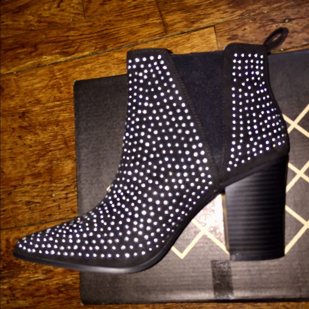 A + Black Studded Bootie BRAND NEW IN BOX SZ 8