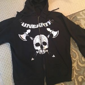 Unearth (the band) Boston F*ckin Metal Hoodie Lrg