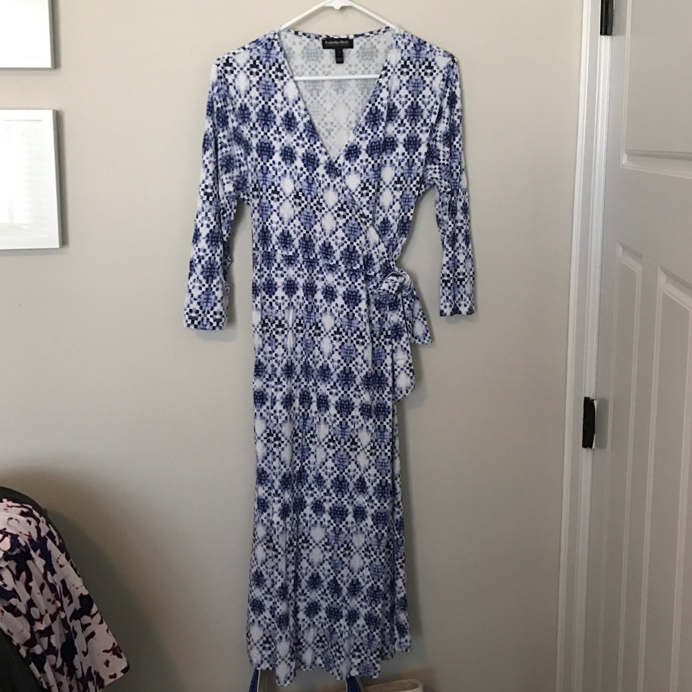 Isabella Oliver knit wrap maternity dress