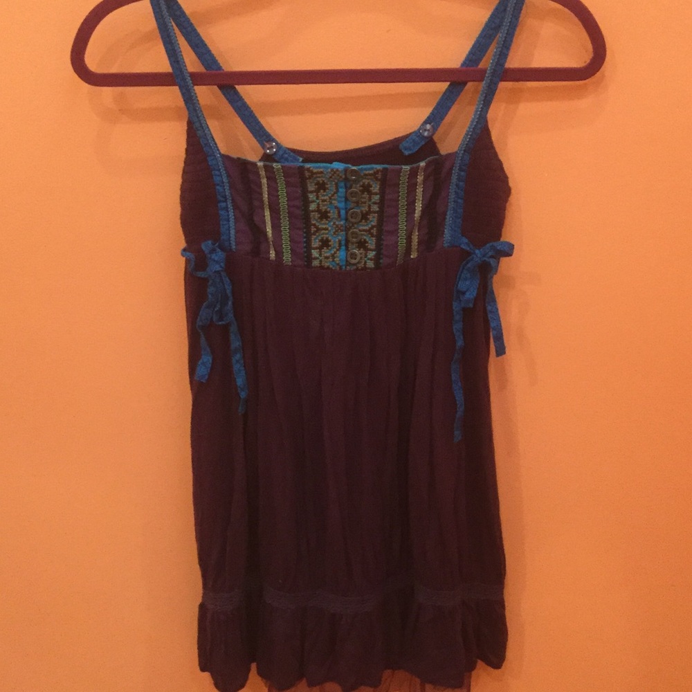 Deep plum Free People tank