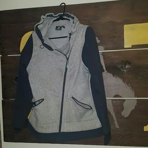 Gray Knit Warm Jacket