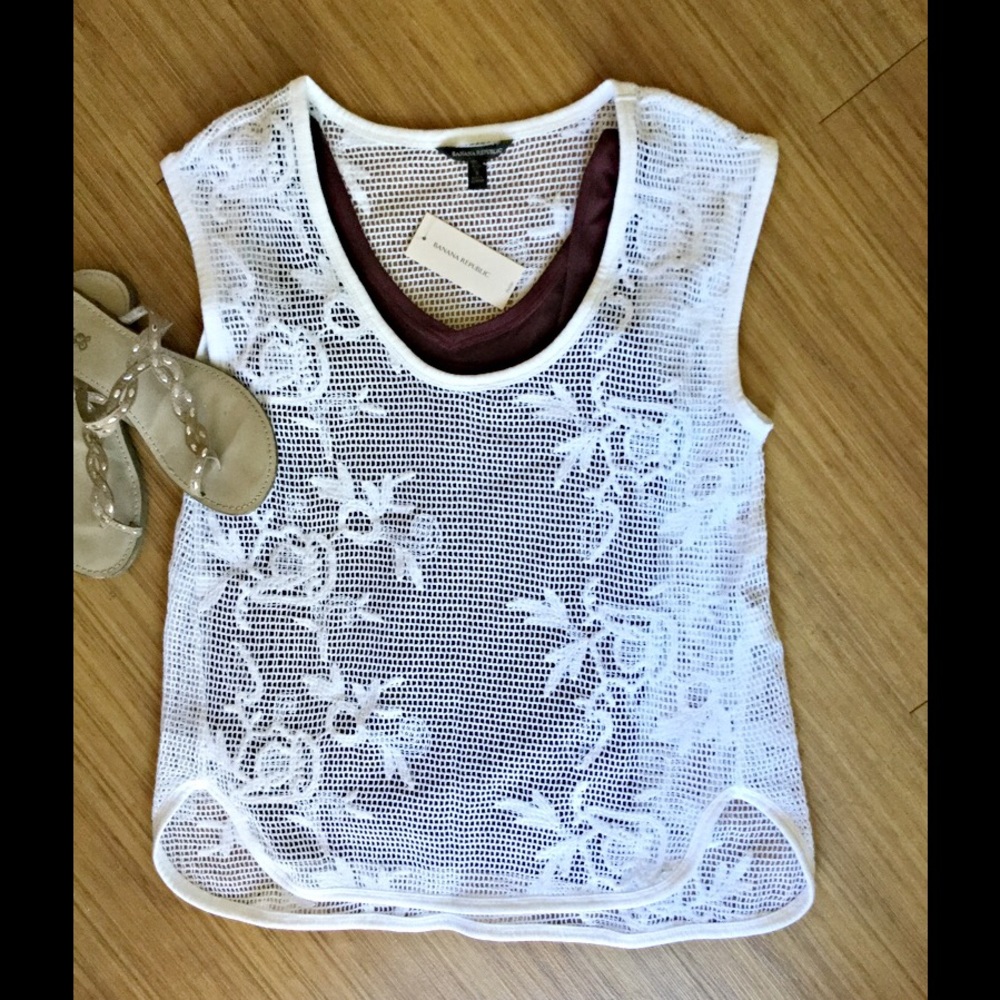 Banana Republic top or cover up NWT
