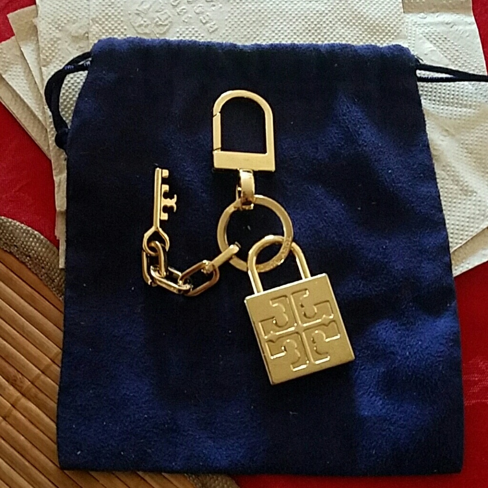 Tory Burch Padlock Key Fob