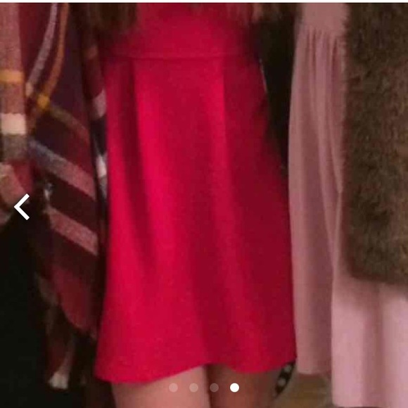 Red strapless mini dress - Picture 4 of 5