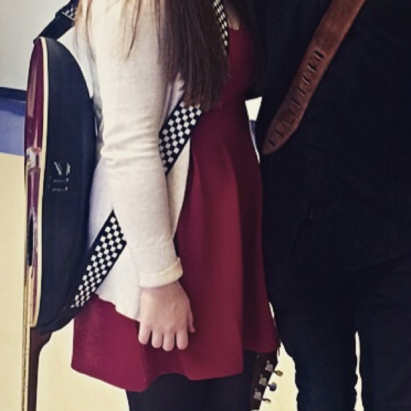 Red strapless mini dress - Picture 5 of 5