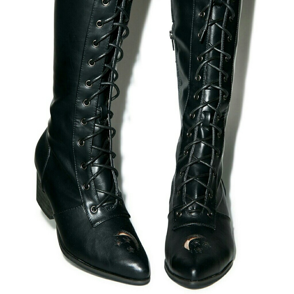 Y.R.U Aura knee high boots