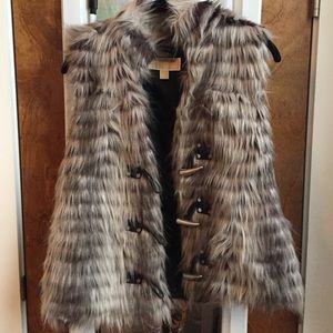 Michael Kors faux fur vest