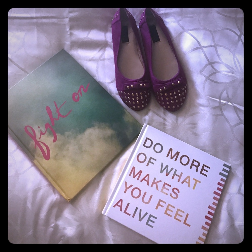 Purple Yoki ballet flats, size 8