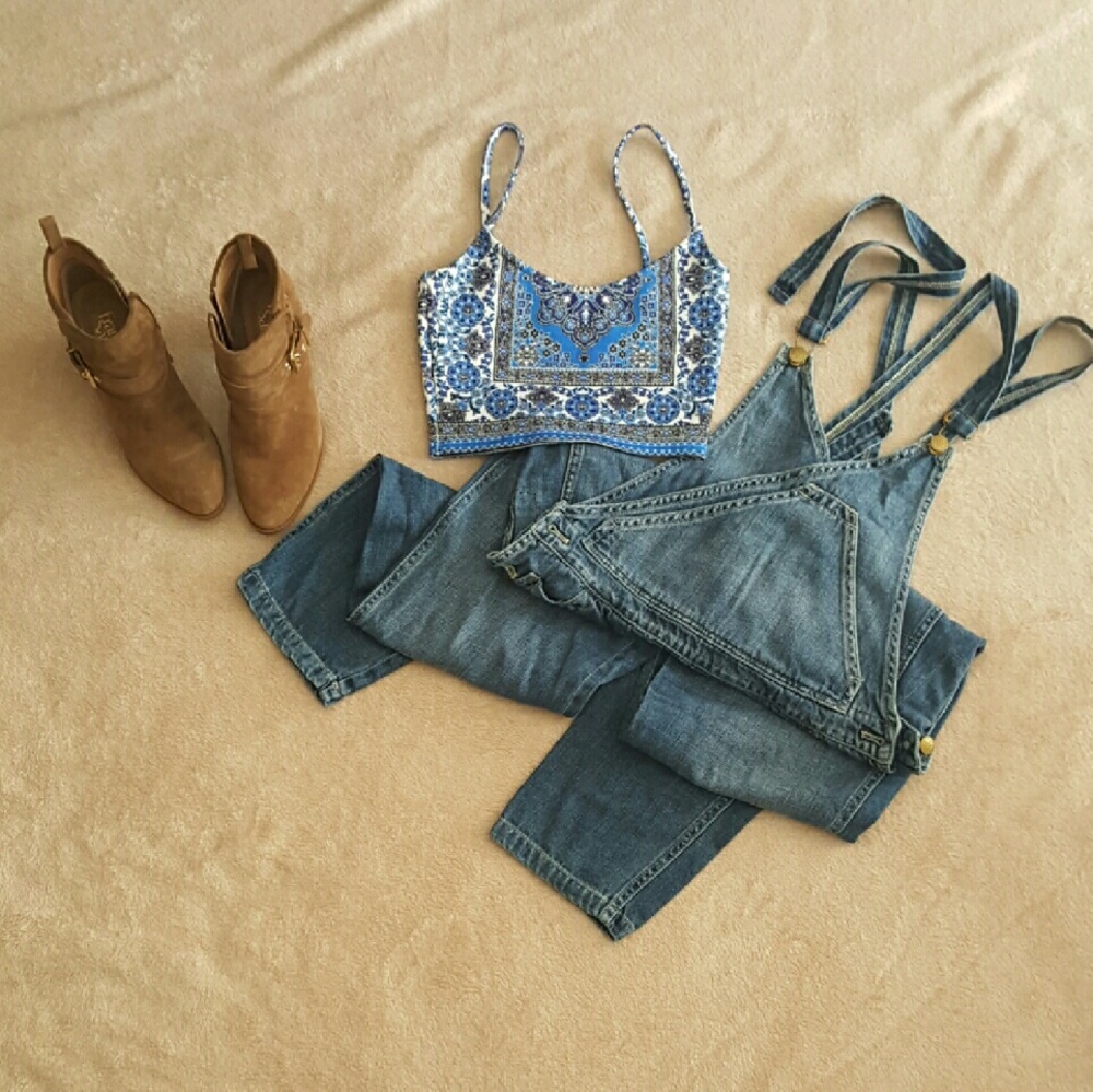 Topshop scuba crop top, Euro sz 2