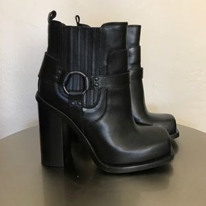 Diesel Black|Gold moto boot