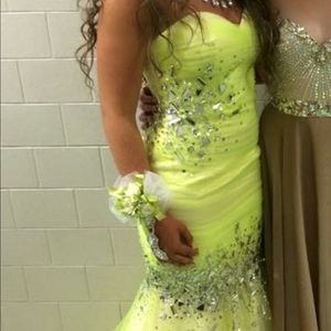 Yellow prom dress