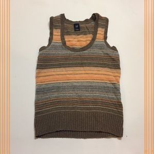 GAP Striped Sweater Vest