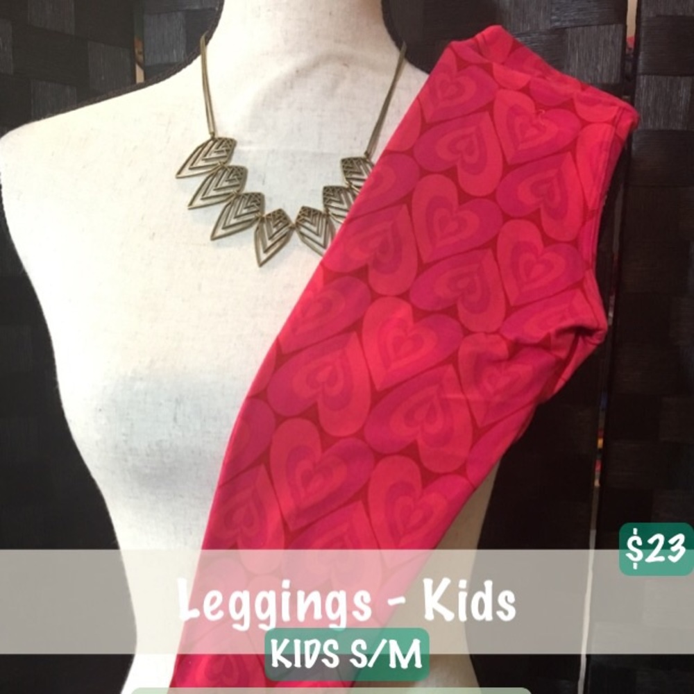Kids S/M Valentine's Day Leggings