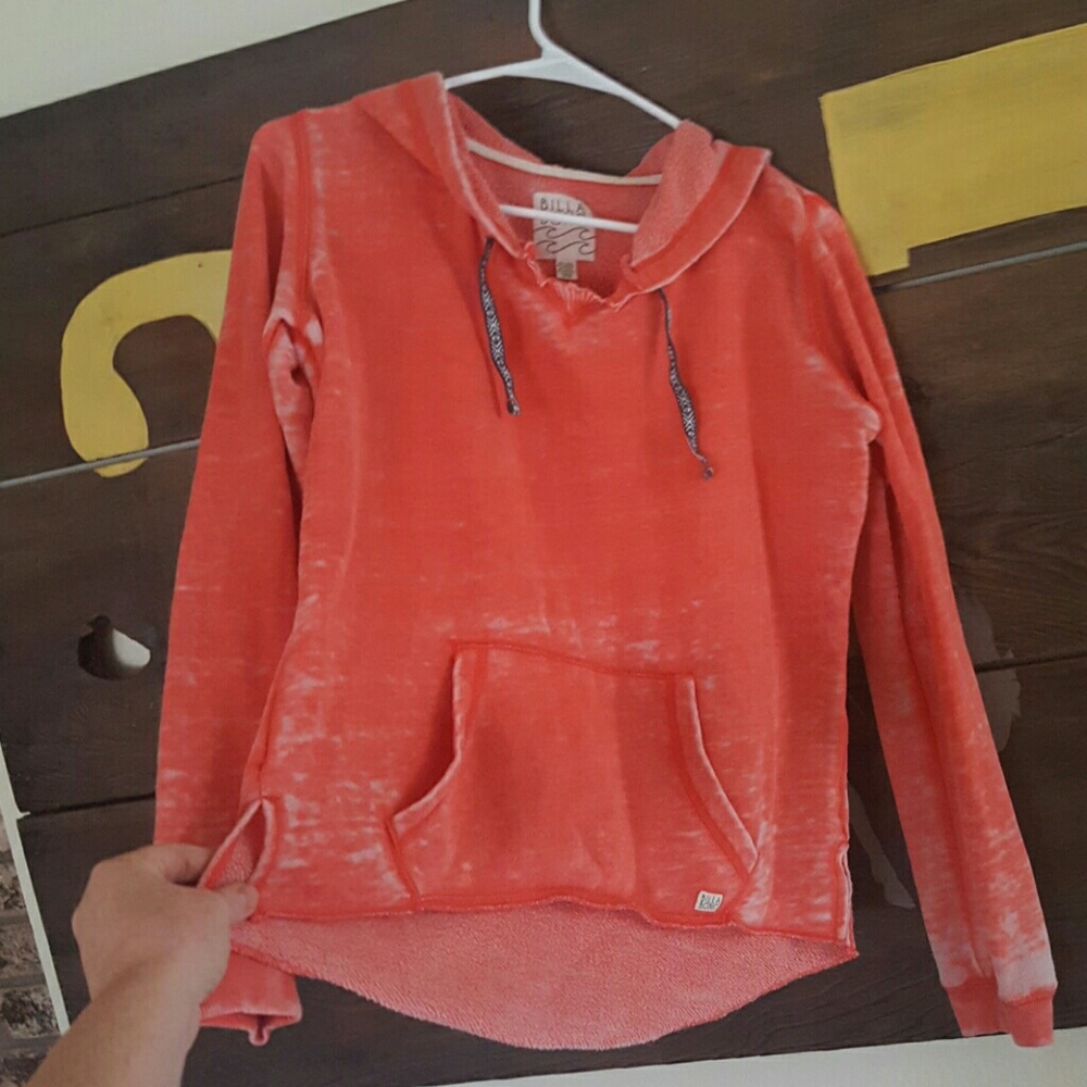 Coral Billabong lightweight hoodie