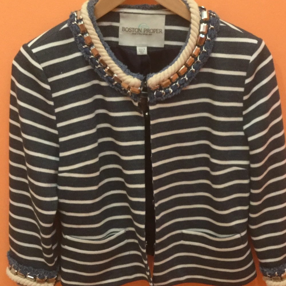 Striped jacket by Boston Proper