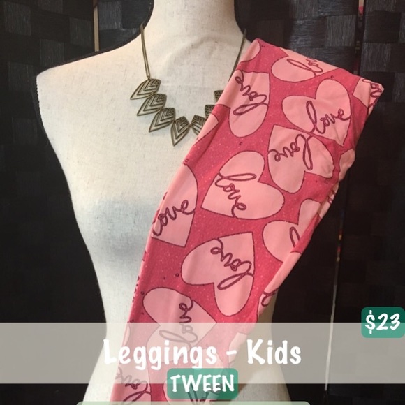 TWEEN Valentine's Day Leggings - Picture 1 of 1