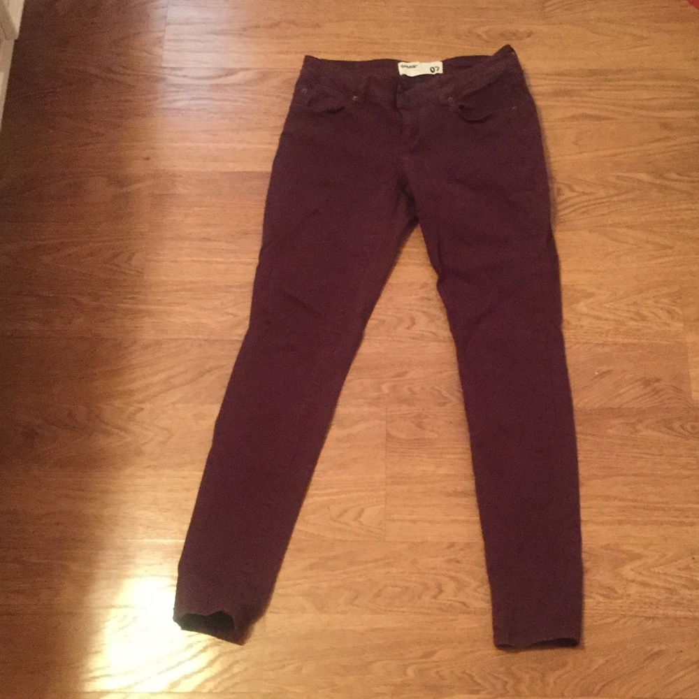 Garage Maroon Jeans