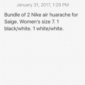 Bundle Nike Huarache