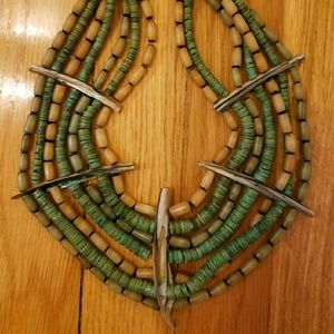 Layered Shell and Bead Neclace