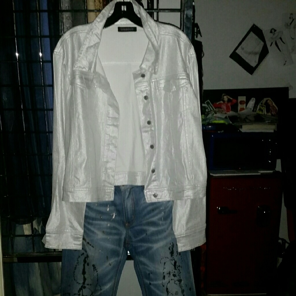 Metallic  Levi Jacket