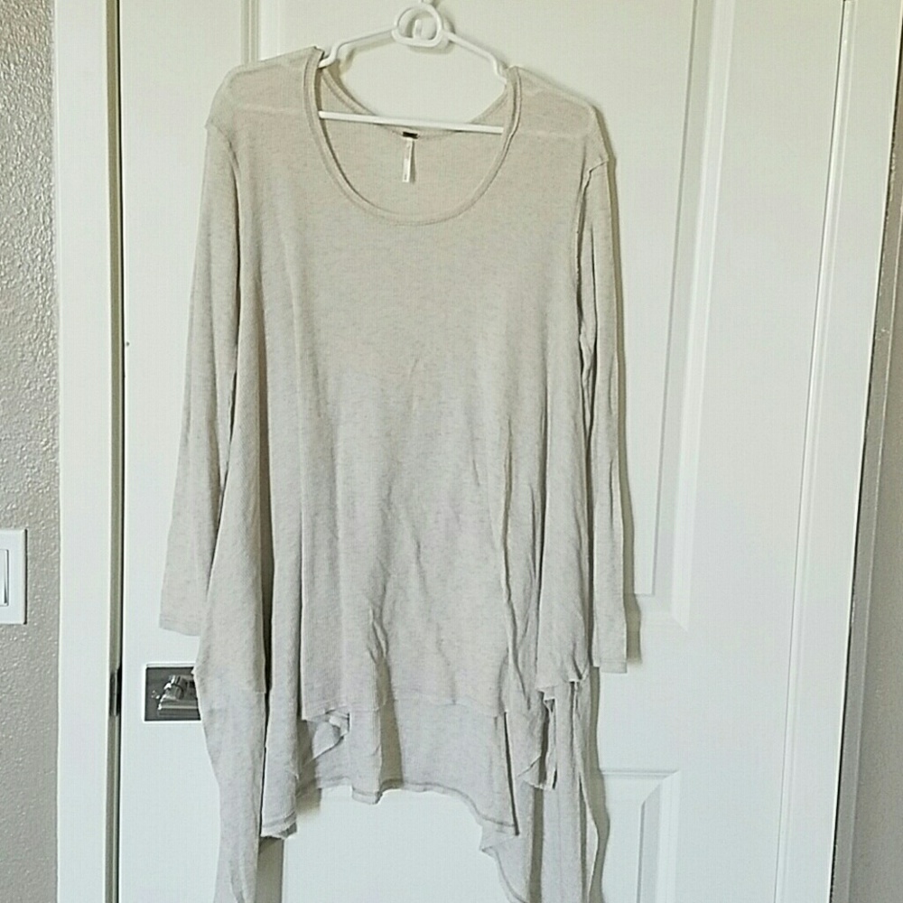Free People waffle knit tunic.