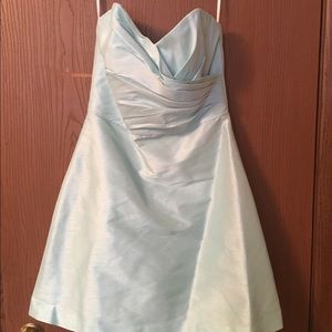 Alfred Sung short strapless bridesmaid/prom dress