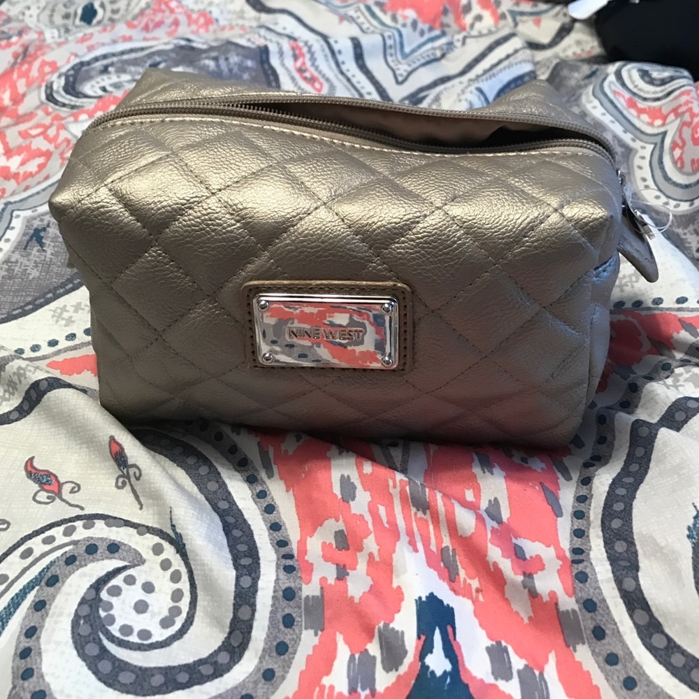 Gold make up bag