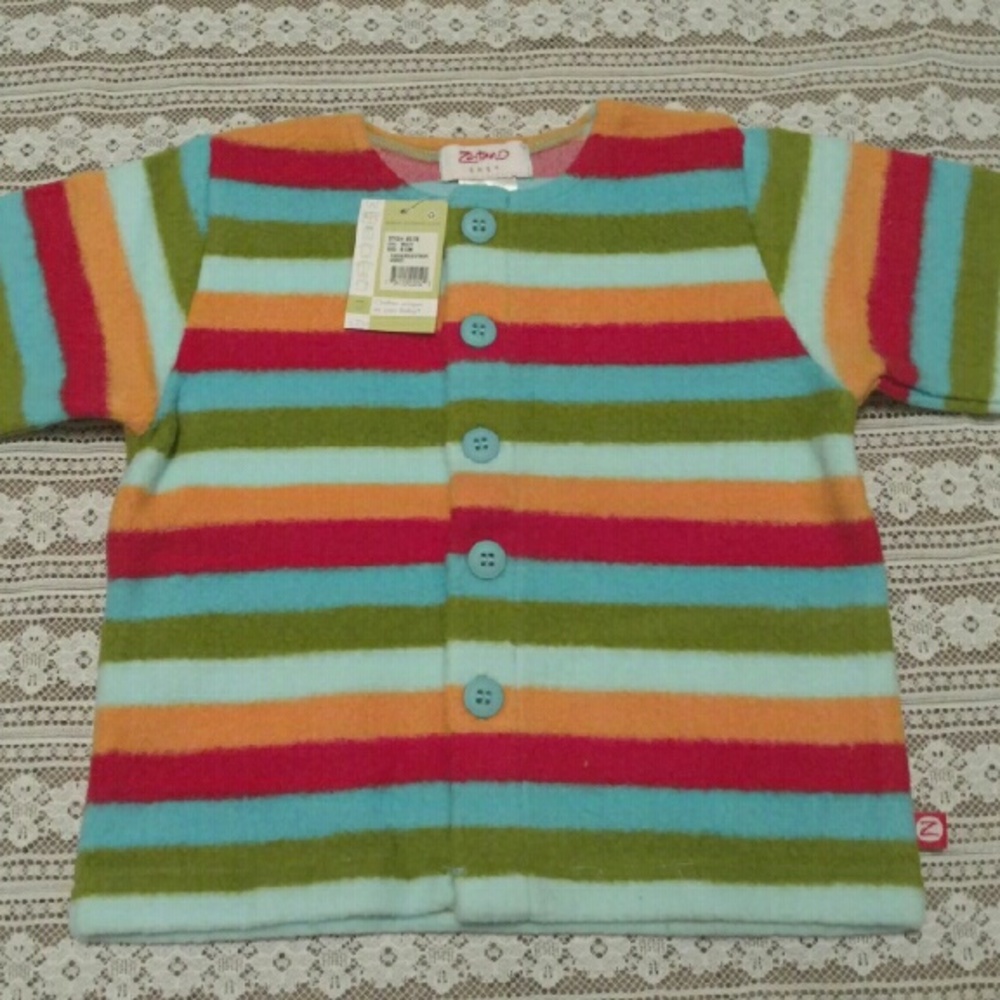 Zutano striped fleece 6-12 months