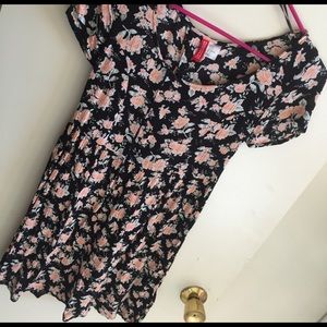 H&M babydoll floral mini dress