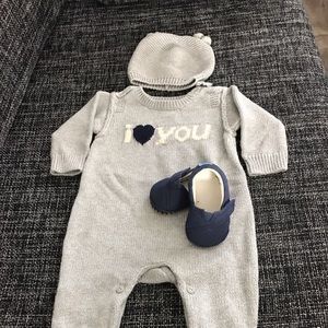 Baby Gap set & Toms shoes