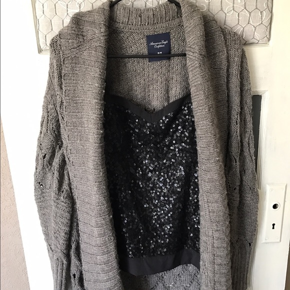 Sequin Black Tank Top - Picture 1 of 4