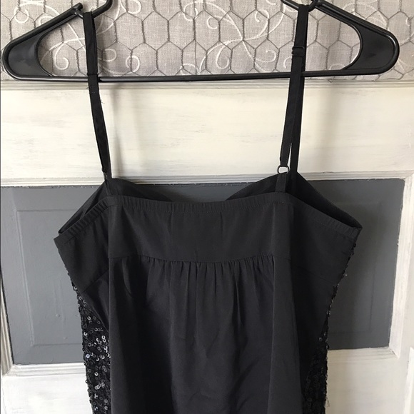 Sequin Black Tank Top - Picture 3 of 4