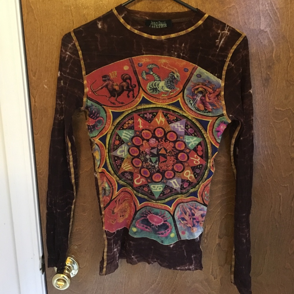 Designer Jean Paul Gaultier long sleeve tee