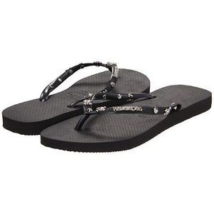 🆕 HAVAIANAS Black Skull Flip Flops