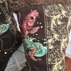 Ed Hardy Brown Boots