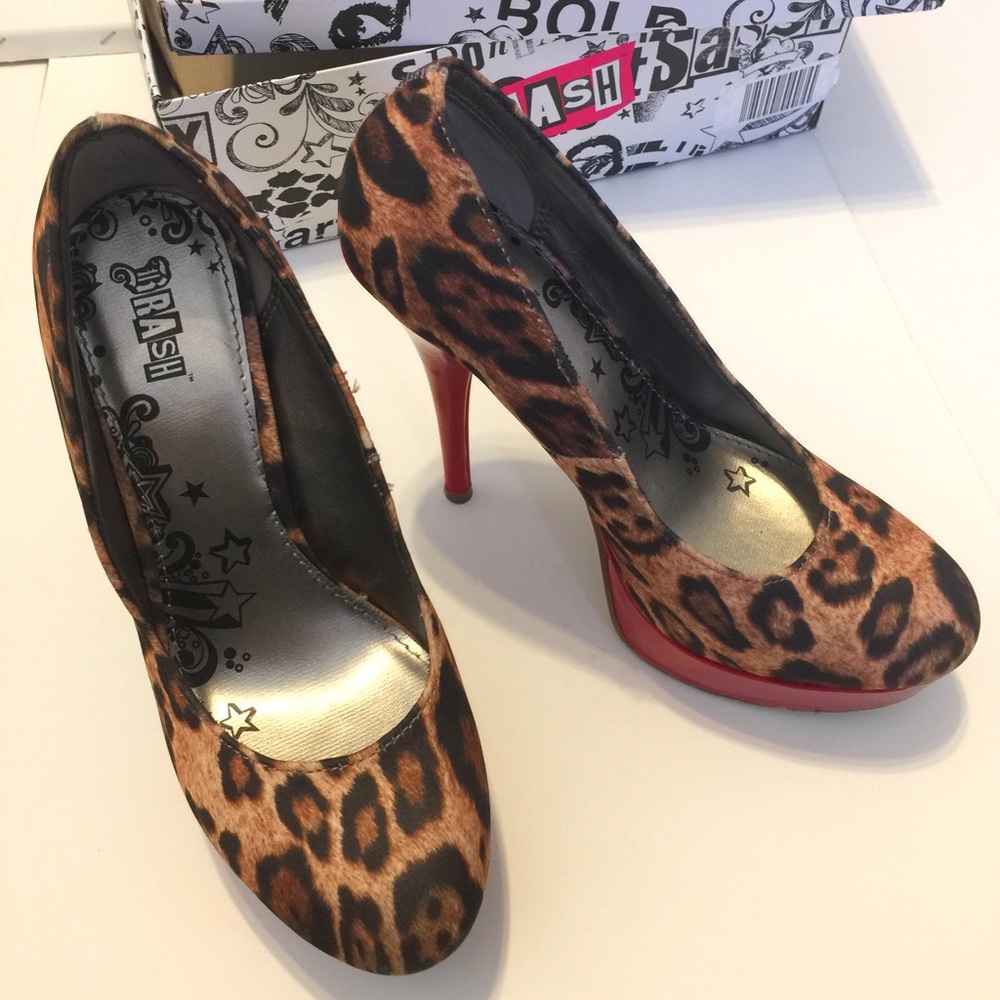 Brash Red &Leopard High Heel