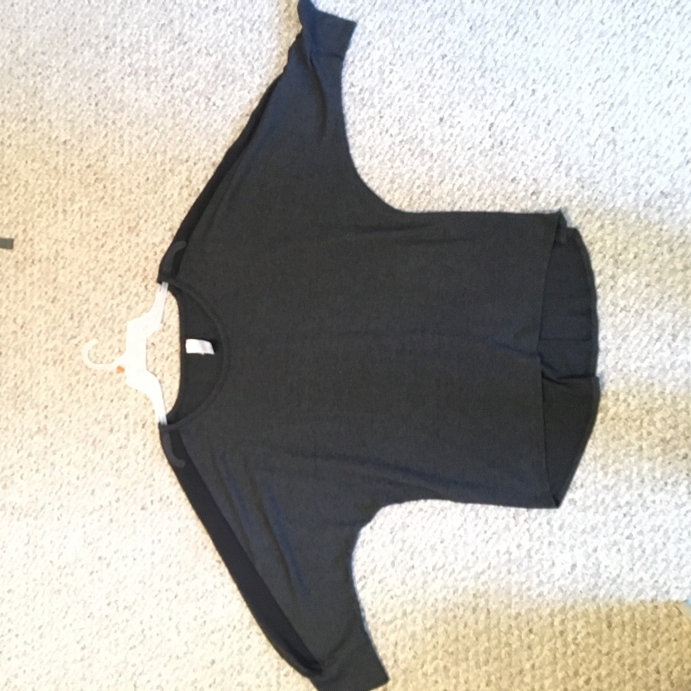 Dolman high low quarter sleeve blouse